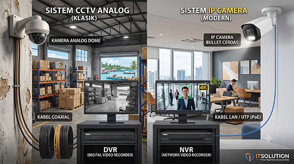 perbedaan analog dan ipcam, cctv tanjungpinang, cctv tanjung pinang, cctv batam, batam cctv